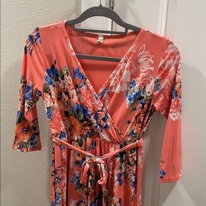 Pink Blush Maternity Dress